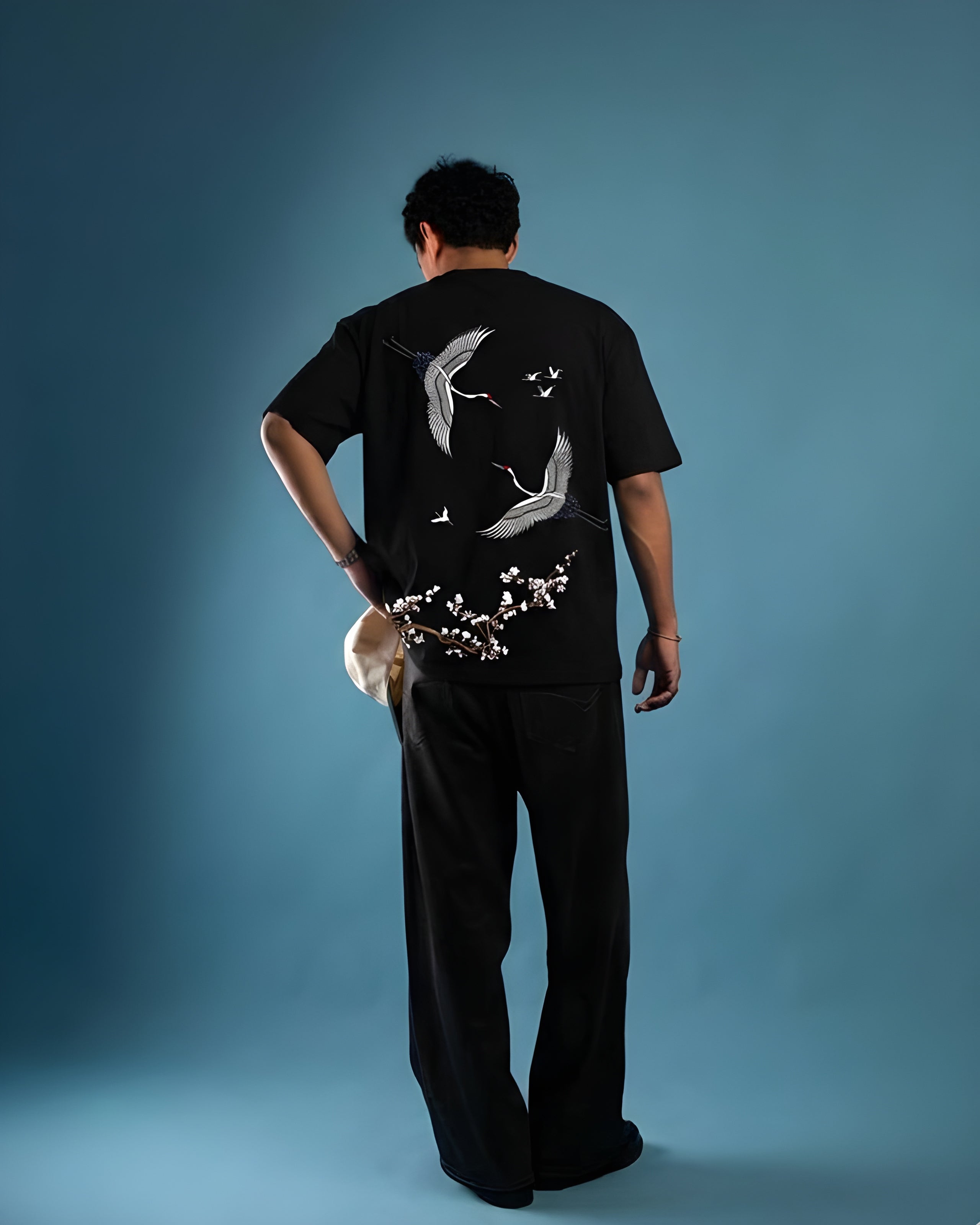 Japanese Crane Print Tee