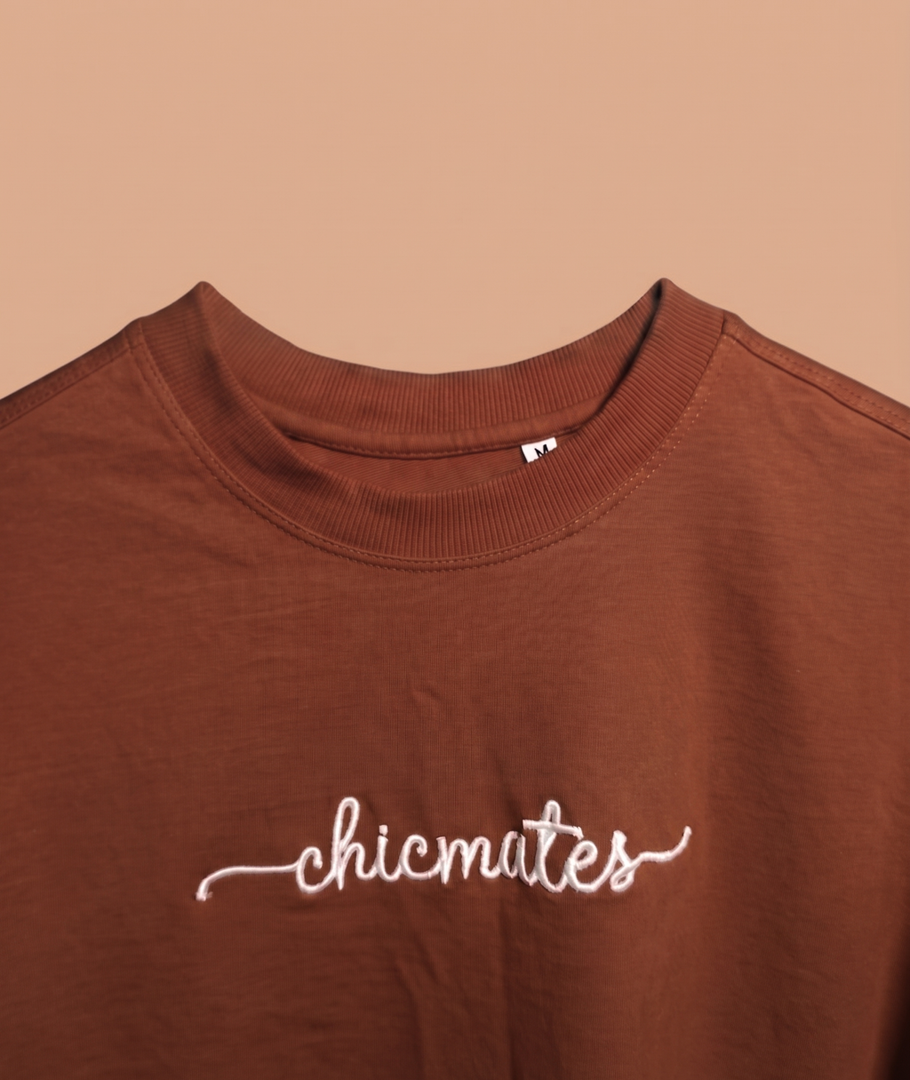 Chicamtes basic brown T-shirt