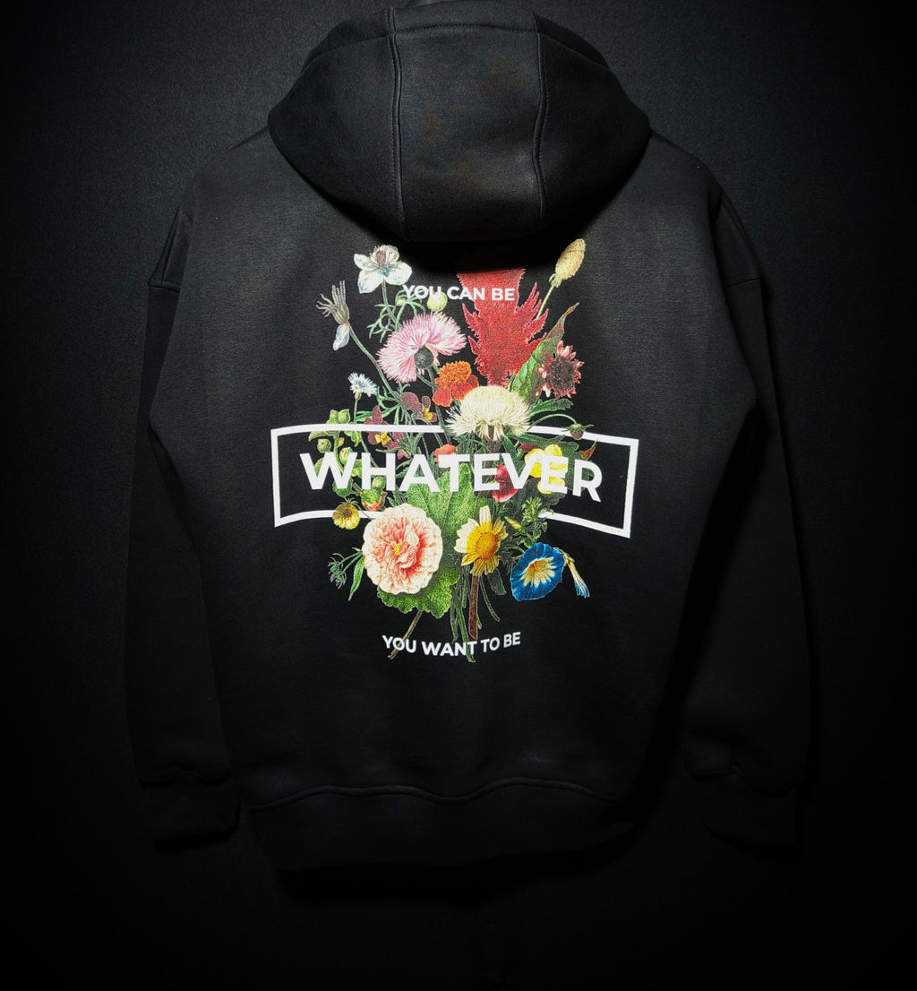 Floral Graphic Hoodie for Men & Women – You Can Be Whatever You Want