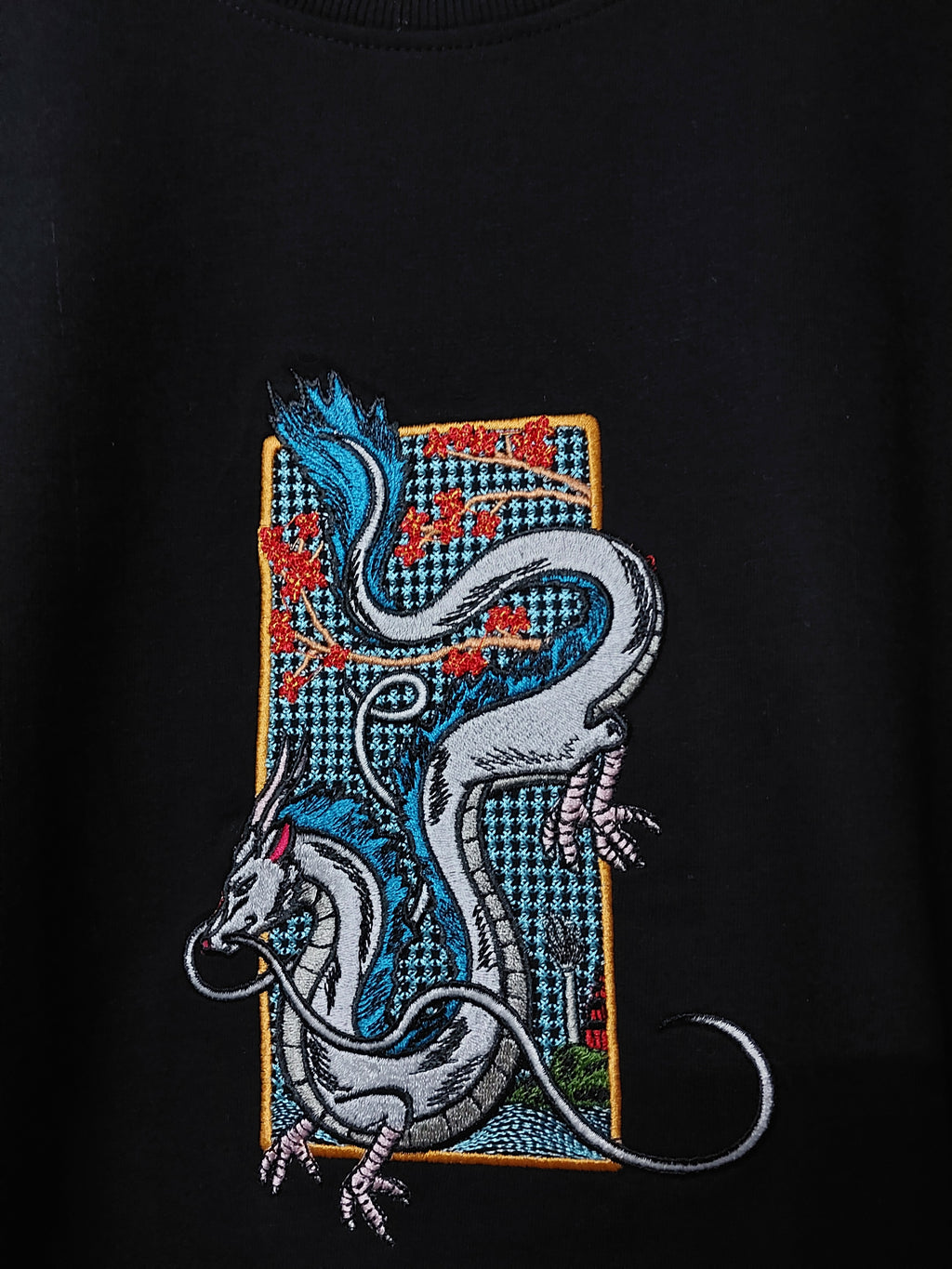 Dragon Embroidery Oversized T-Shirt
